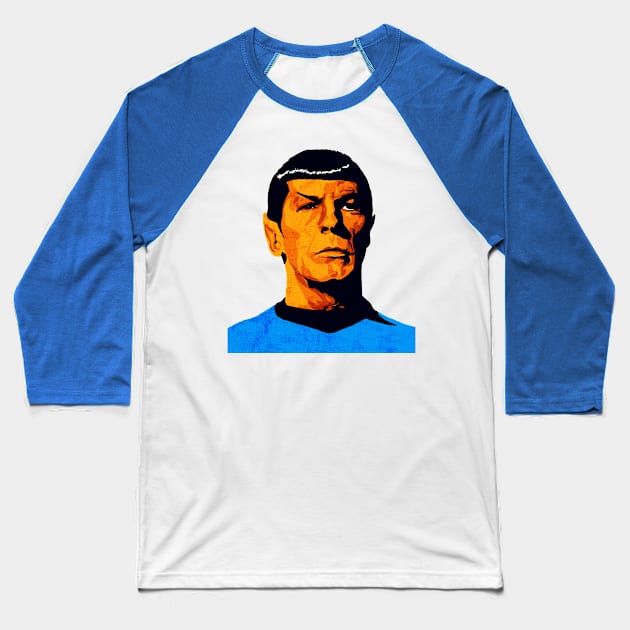 this is spock Baseball T-Shirt by Thinkerman